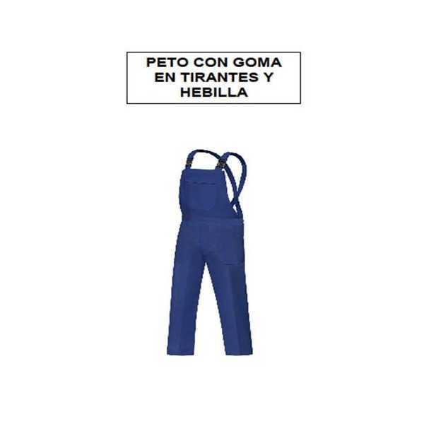 Peto Trabajo Tergal Azulina Tirantes y Hebilla 54 [LOTE DE 2 Unidades] VESIN