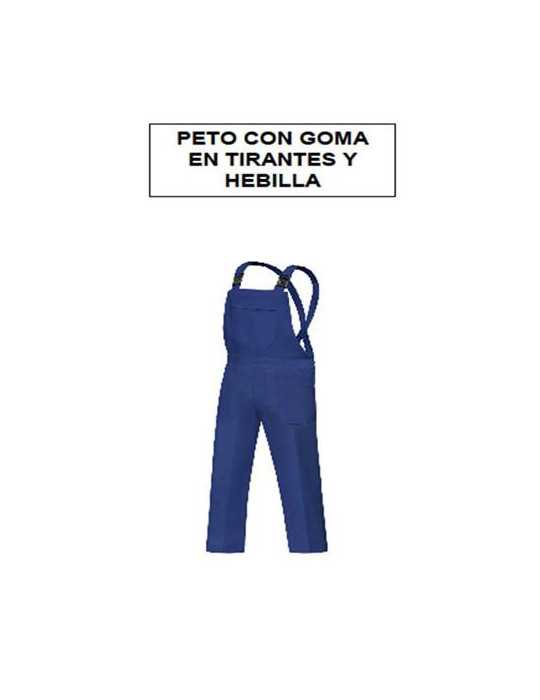 Peto Trabajo Tergal Azulina Tirantes y Hebilla 54 [LOTE DE 2 Unidades] VESIN