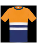 Camiseta Alta Visibilidad Bicolor Naranja Manga Corta L3000 XXL [LOTE DE 4 Unidades] VESIN
