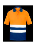 Polo Alta Visibilidad Bicolor Naranja Manga Corta Coolmax L3000 XL [LOTE DE 4 Unidades] VESIN