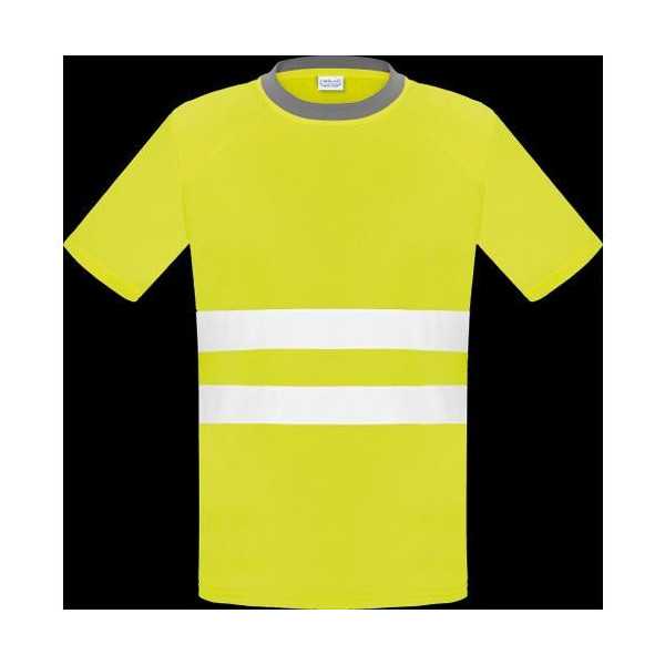 Camiseta Alta Visibilidad Amarillo Manga Corta L3000 XXL [LOTE DE 4 Unidades] VESIN
