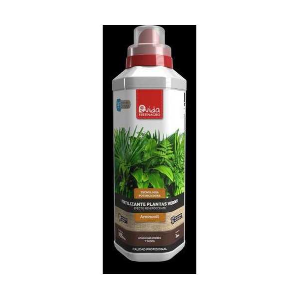 Fertilizante Plantas Verdes 1L 9 Nutrientes [LOTE DE 4 Unidades] VIDA FERTINAGRO