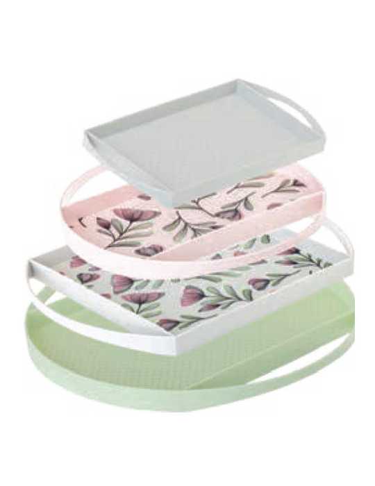 Set Bandejas Flap Bamboo (4UD) 12321 [LOTE DE 2 Unidades] VIGAR
