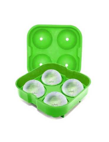 Molde Silicona 4 Hielos 5,5CM Verde Fik 182 [LOTE DE 4 Unidades] VIN BOUQUET