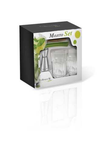 Set Mojito-Caipiriña 5 Piezas F1K018SET [LOTE DE 2 Unidades] VIN BOUQUET