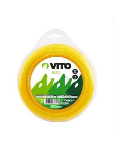 Hilo Nylon Desbrozadoras Cuadrado VIFRQ360 [LOTE DE 4 Unidades] VITO
