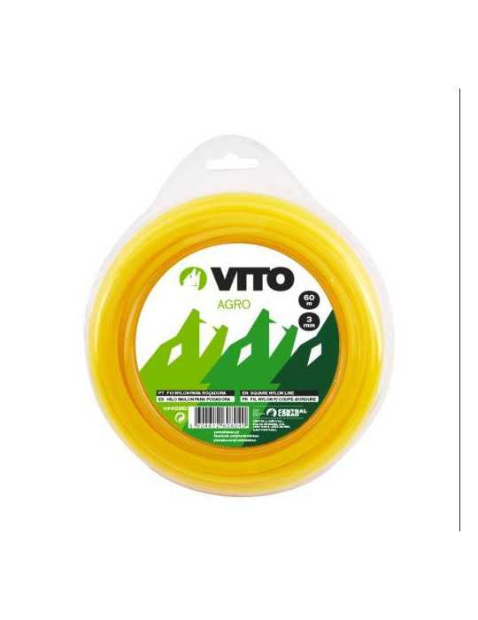 Hilo Nylon Desbrozadoras Cuadrado VIFRQ360 [LOTE DE 4 Unidades] VITO