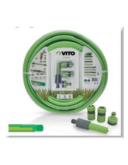 Kit Manguera Riego Completo 5/8 15M VIK6015 [LOTE DE 2 Unidades] VITO