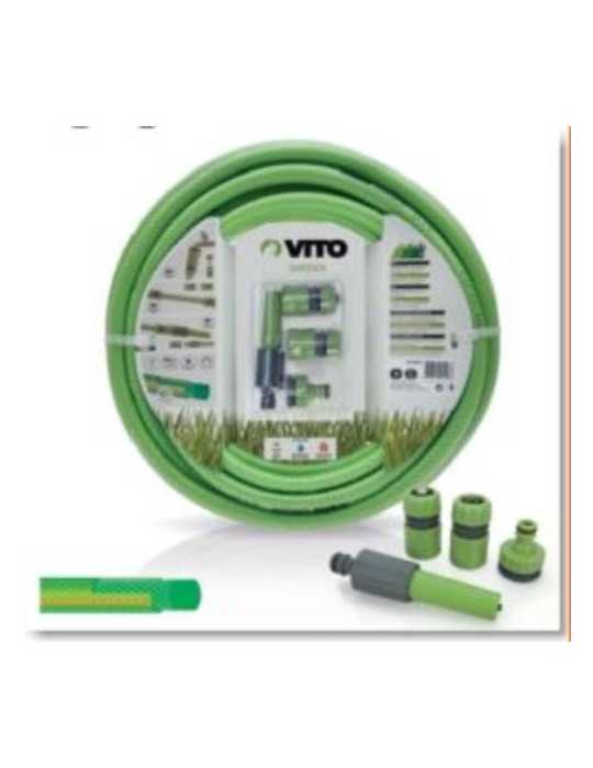 Kit Manguera Riego Completo 5/8 20M VIK6020 [LOTE DE 2 Unidades] VITO