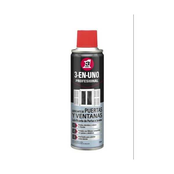 Lubricante Puertas y Vent. 3 en 1 250ML 341027 [LOTE DE 4 Unidades] WD-40