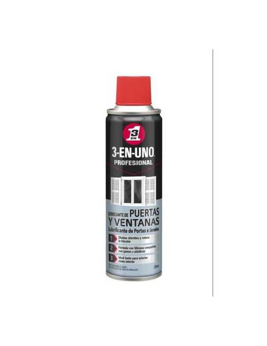 Lubricante Puertas y Vent. 3 en 1 250ML 341027 [LOTE DE 4 Unidades] WD-40