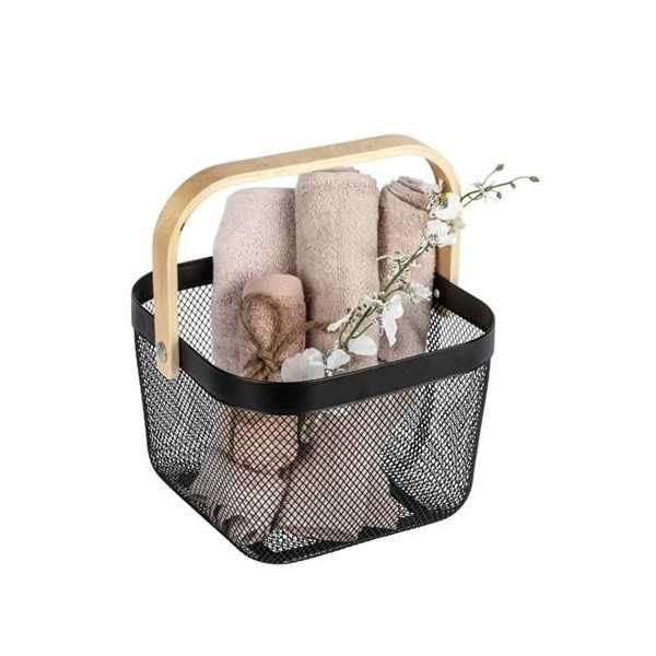Cesta de Baño con Asa Bambusa 24755 [LOTE DE 2 Unidades] WENKO