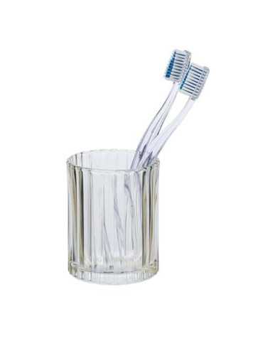 Vaso de Dientes Vetro, Marrón 24388 [LOTE DE 4 Unidades] WENKO
