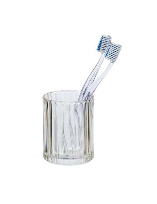 Vaso de Dientes Vetro, Marrón 24388 [LOTE DE 4 Unidades] WENKO
