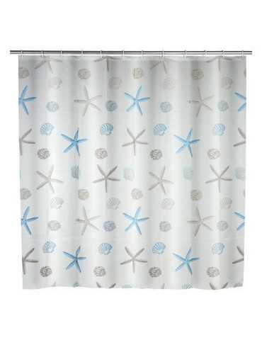 Cortina de Ducha 180X200 Peva Bella Mare 22490100 [LOTE DE 2 Unidades] WENKO