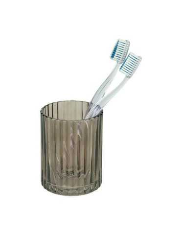 Vaso de Dientes Vidrio Pompei Gris 26163100 [LOTE DE 4 Unidades] WENKO