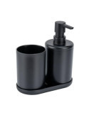 Set de Baño 3UDS Fano Negro Allstar 70345400 [LOTE DE 6 Unidades] WENKO