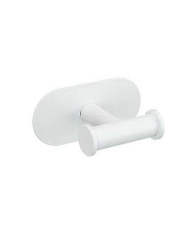 Percha de Acero Inoxidable Turbo-Loc Blanco Mate [LOTE DE 2 Unidades] WENKO