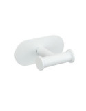 Percha de Acero Inoxidable Turbo-Loc Blanco Mate [LOTE DE 2 Unidades] WENKO