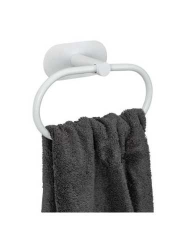 Toallero de Aro de Acero Inoxidable Turbo-Loc Blanco [LOTE DE 2 Unidades] WENKO