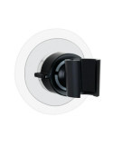 Soporte Cabezal Ducha 360 8X7.5X8CM Negro [LOTE DE 2 Unidades] WENKO