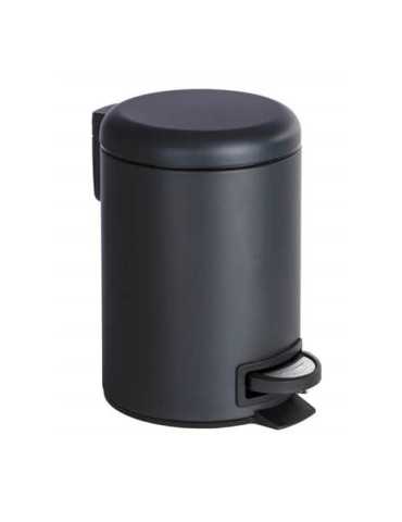 Cubo de Pedal para Cosmetica Leman, Negro, 3 L [LOTE DE 2 Unidades] WENKO