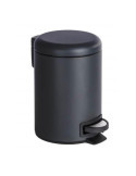 Cubo de Pedal para Cosmetica Leman, Negro, 3 L [LOTE DE 2 Unidades] WENKO