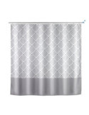 Cortina de Ducha 180X200 Poliéster Gris 24687100 [LOTE DE 2 Unidades] WENKO