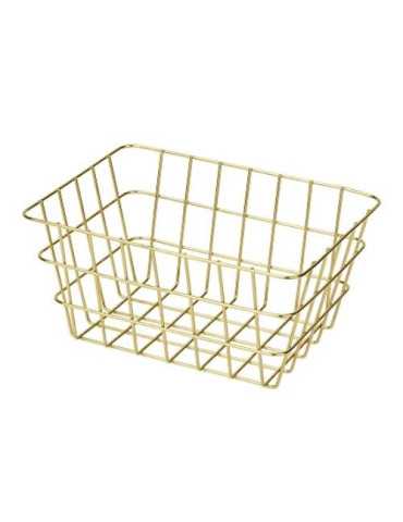 Cesta de Baño Viana Oro 24369 [LOTE DE 4 Unidades] WENKO