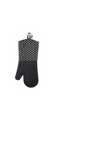 Manopla Horno Silicona Par Negra 2102167 [LOTE DE 2 Unidades] WENKO