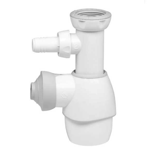 Sifón Universal Blanco con Toma 30723208 [LOTE DE 4 Unidades] WIRQUIN CALAF