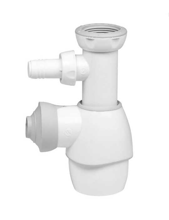 Sifón Universal Blanco con Toma 30723208 [LOTE DE 4 Unidades] WIRQUIN CALAF