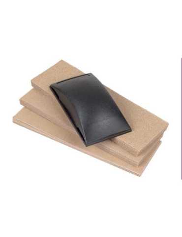 Kit Lijador Manual Plasticos 130X70X32MM.+50 Lijas [LOTE DE 4 Unidades] WOLFCRAFT