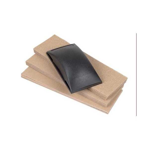 Kit Lijador Manual Plasticos 130X70X32MM.+50 Lijas [LOTE DE 4 Unidades] WOLFCRAFT