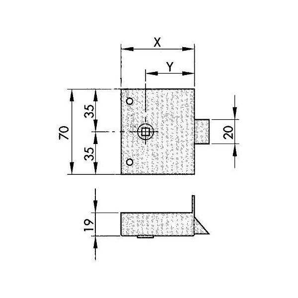 Picaporte 812-50 [LOTE DE 2 Unidades] YALE