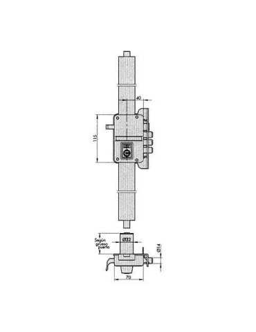 Cerradura Seguridad 9 YL6 45 HP Derecha YALE