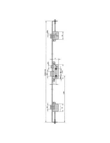 CERRAD. SEGUR. 8920-80 al YL6 70 M3 Cerradero Largo YALE