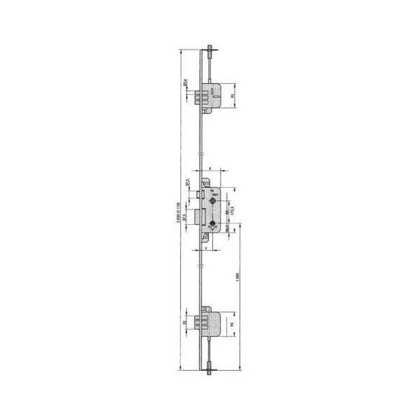 CERRAD. SEGUR. 8920-80 al YL6 70 M3 Cerradero Largo YALE