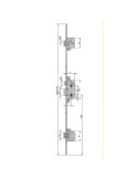 Cerradura Seguridad 8922-80 YL6 con Corto Dorada YALE