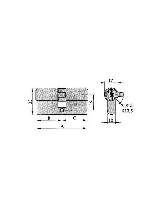 Cilindro Monoblock de 80 [LOTE DE 2 Unidades] YALE