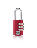 Candado Combinada Aluminio 20MM Rojo YE3CB/20/121/CO [LOTE DE 6 Unidades] YALE