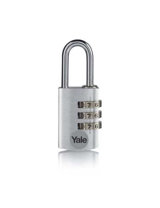 Candado Combinada Aluminio 20MM Plata YE3CB/20/121/S [LOTE DE 6 Unidades] YALE
