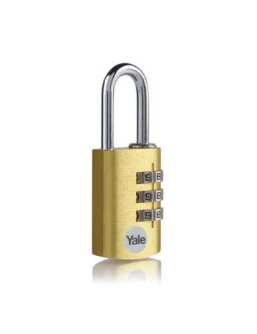 Candado Combinada Aluminio 30MM Dorado YE3CB/28/126/GO [LOTE DE 4 Unidades] YALE