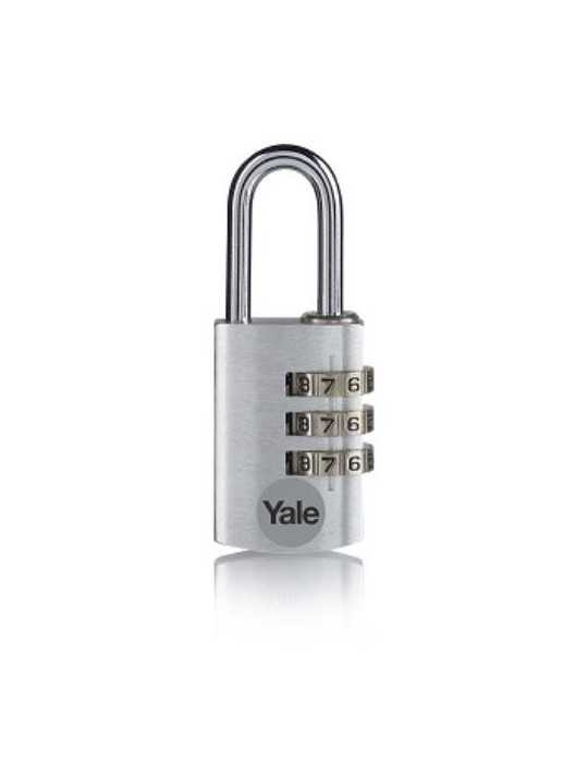 Candado Combinada Aluminio 40MM Plata YE3CB/38/131/S [LOTE DE 4 Unidades] YALE