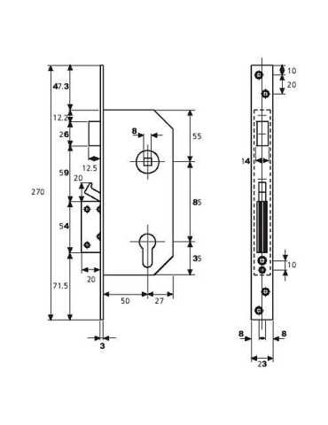 Cerradura Seguridad R200N/T1/6T Tesa YALE