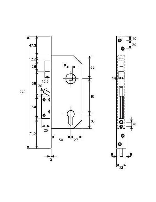 Cerradura Seguridad R200N/T1/6T Tesa YALE