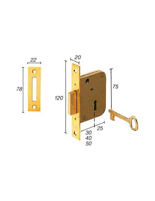 Cerradura Embutir 2003/30 HL Tesa [LOTE DE 2 Unidades] YALE
