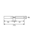 Doble Cuadradillo 9/9 mm Antipanico DM9912CUA [LOTE DE 4 Unidades] YALE