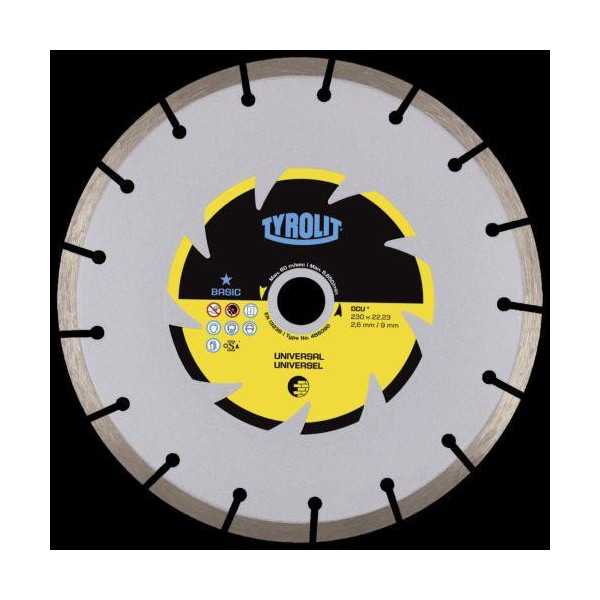 Disco Uso General Basic 115X2X22 [LOTE DE 4 Unidades] TYROLIT