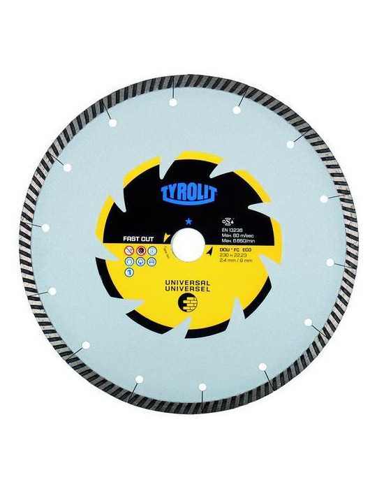 Disco Diamante General Obra ECO Turbo 125X2X22,23 [LOTE DE 4 Unidades] TYROLIT